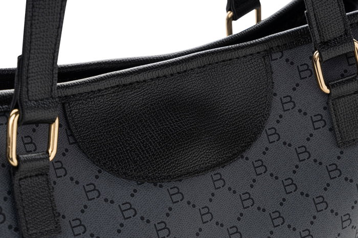 Lucky Bees 355 v2 Bolso Tote Gris y Negro